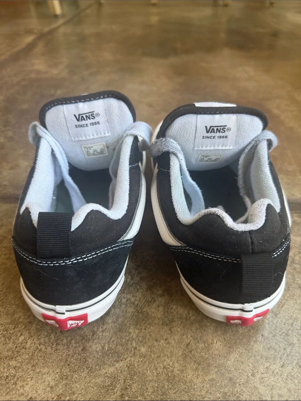 Vans Kids Black and White Old Skool Low-Top Sneakers